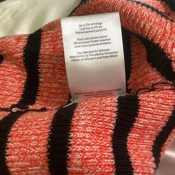 Ganni Striped Knit Sweater Pink & Black | Size XS - Picture 5 of 11